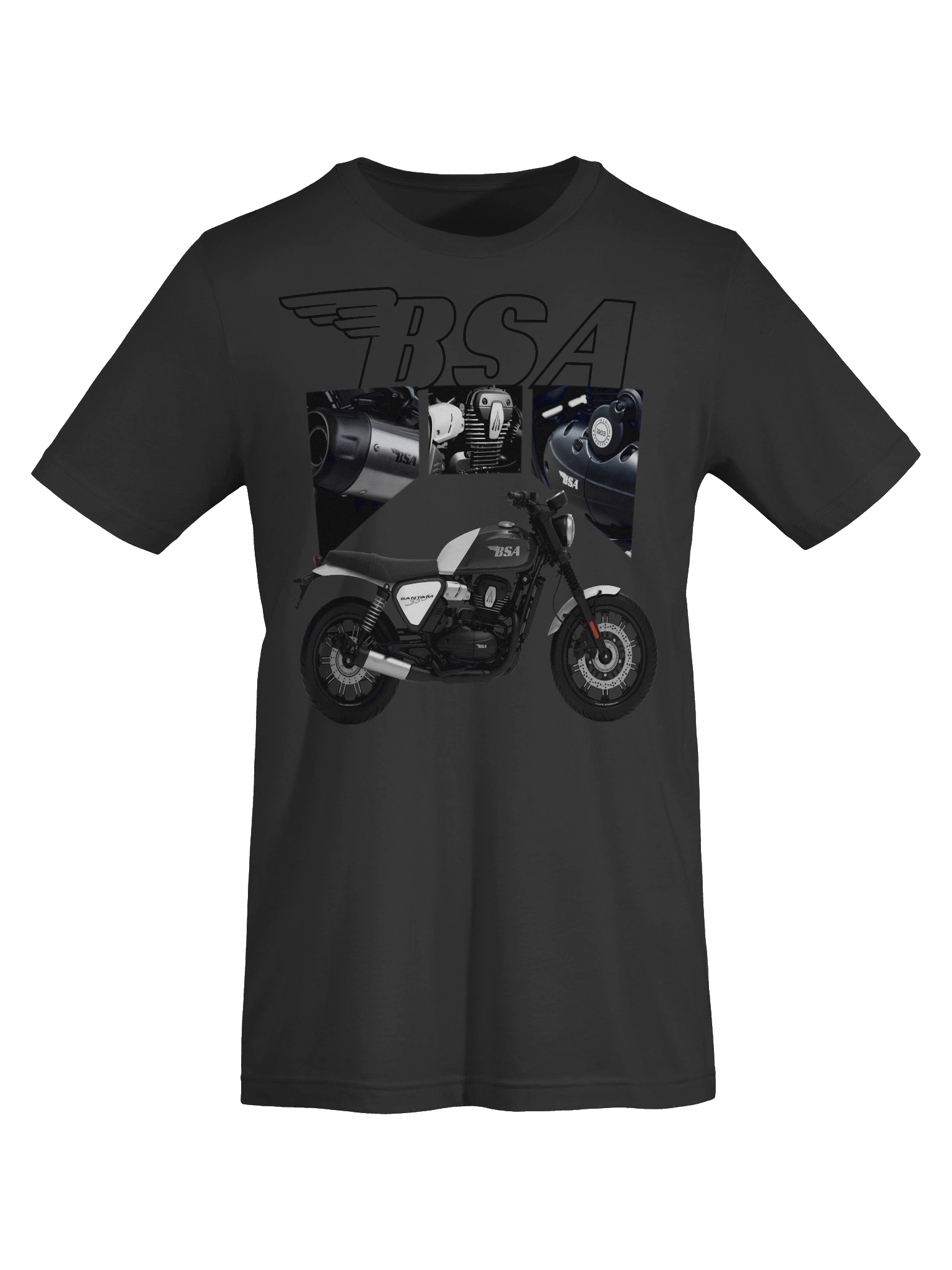BSA Motorcycle Logo Vintage T-Shirt product image (4)