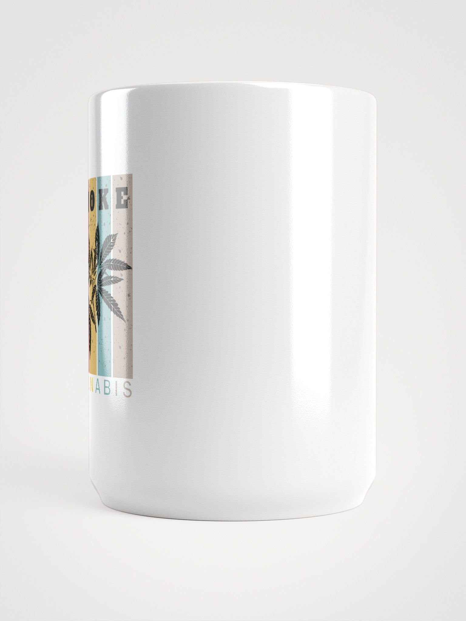“Smoke Cannabis” Mug – 15 oz Ceramic Coffee Mug product image (3)