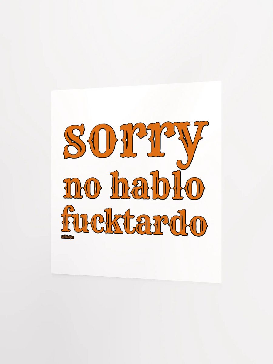 SORRY, NO HABLO FUCKTARDO product image (8)