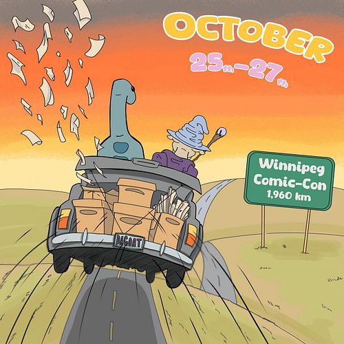 Off to Winnipeg Comic-con for the weekend of the 26th. We’ll be at the RBC convention centre alongside @adhdinos. Hope to see...
