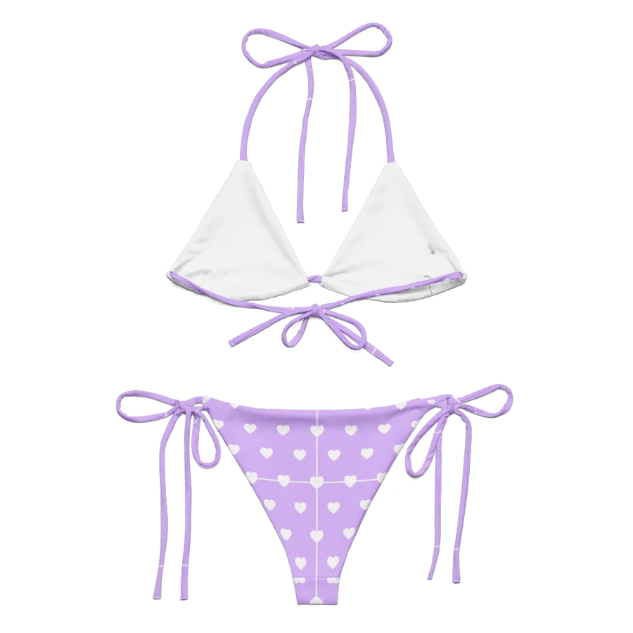 Pastel Heart Seamless Pattern String Bikini - v3 product image (5)