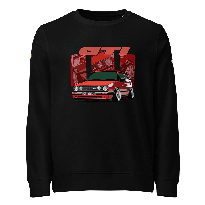 Red Gti Car Ilustration Sweatshirt Patriot product image (1)