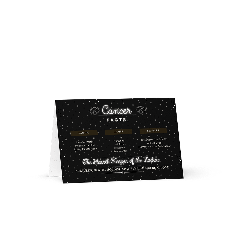 Cancer Zodiac 2025, Attributes Table, Greeting Card product image (1)