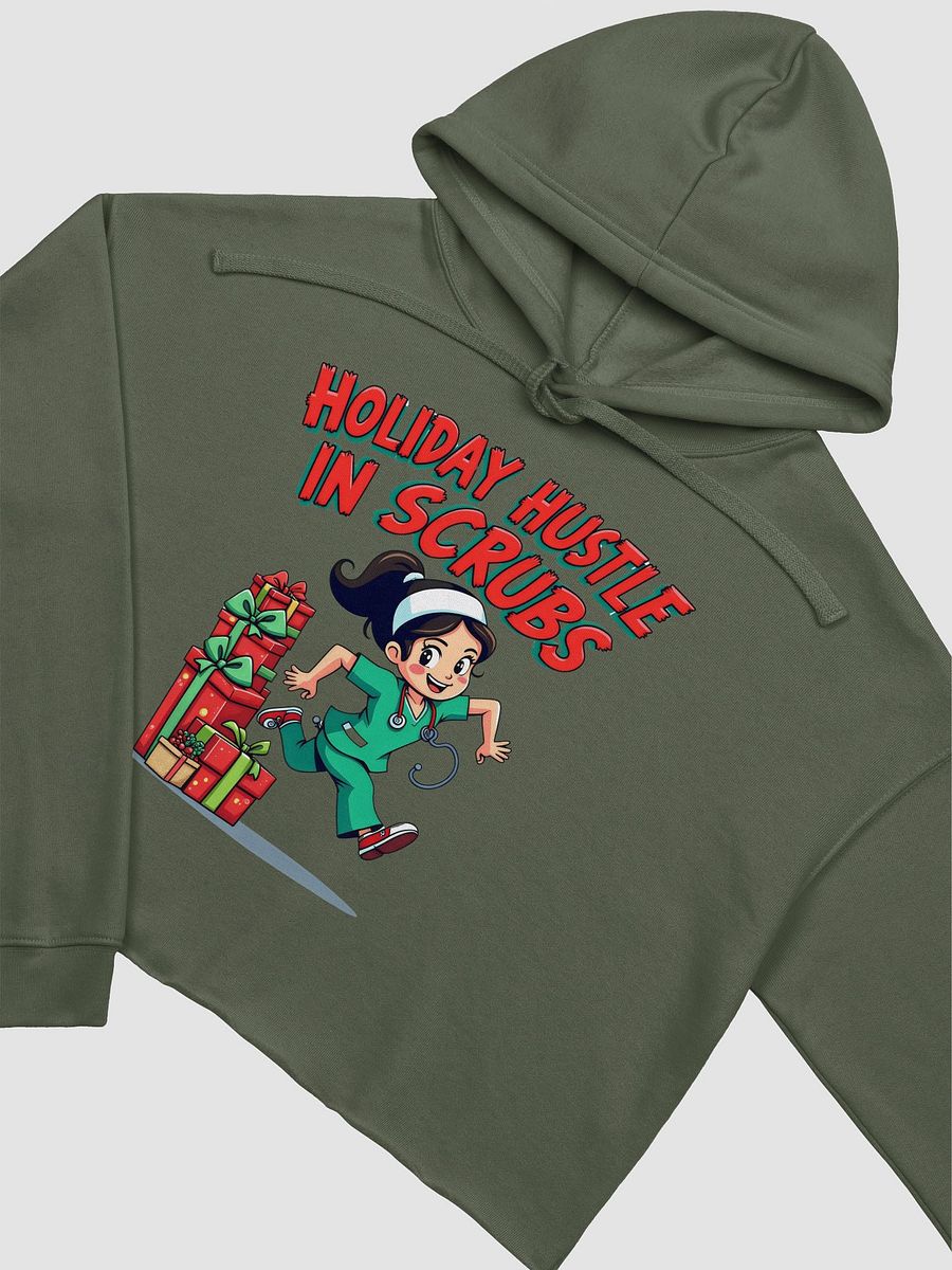 Holiday Hustle in Scrubs Crop Hoodie product image (23)