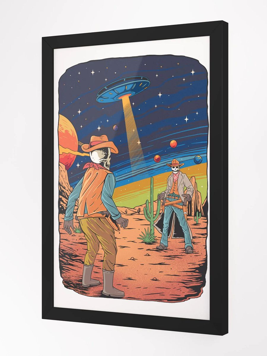 Skeleton Space Cowboys High-Quality Matte Poster product image (2)