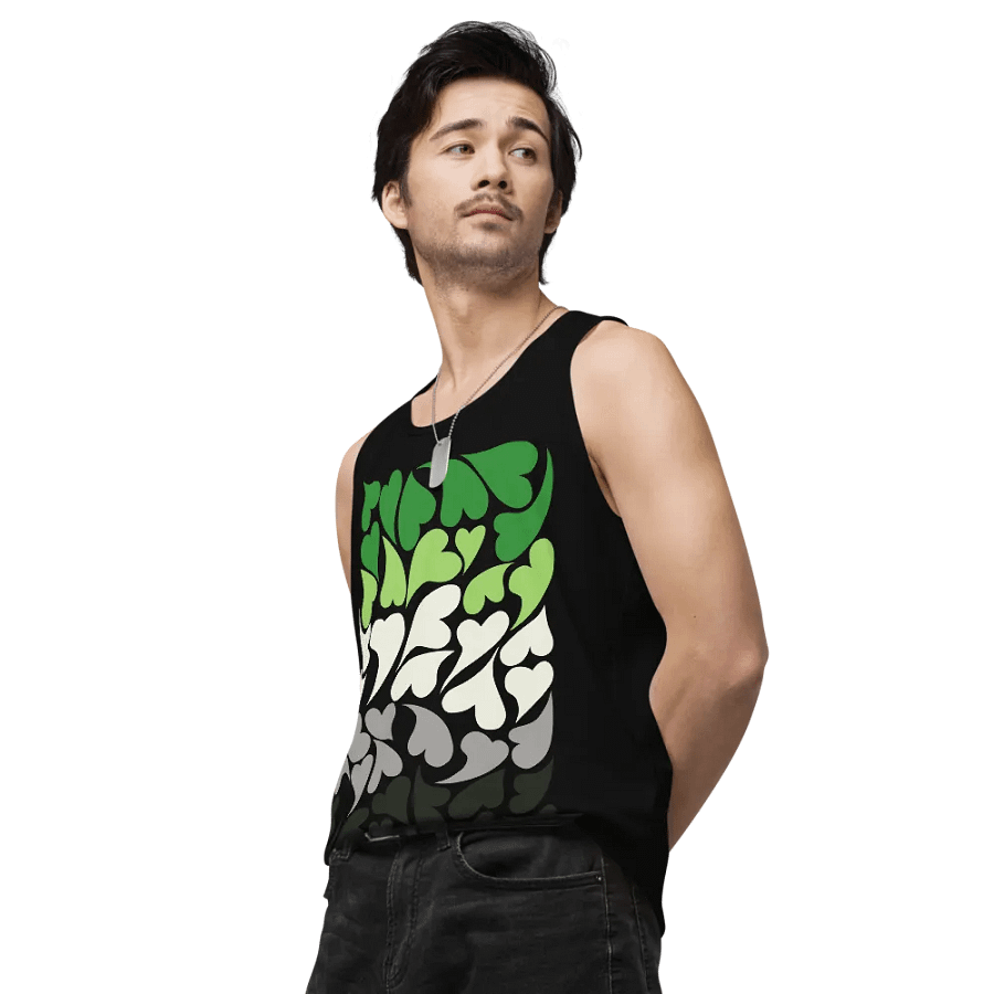 Nestled PRIDE Aromantic Tank Top product image (7)