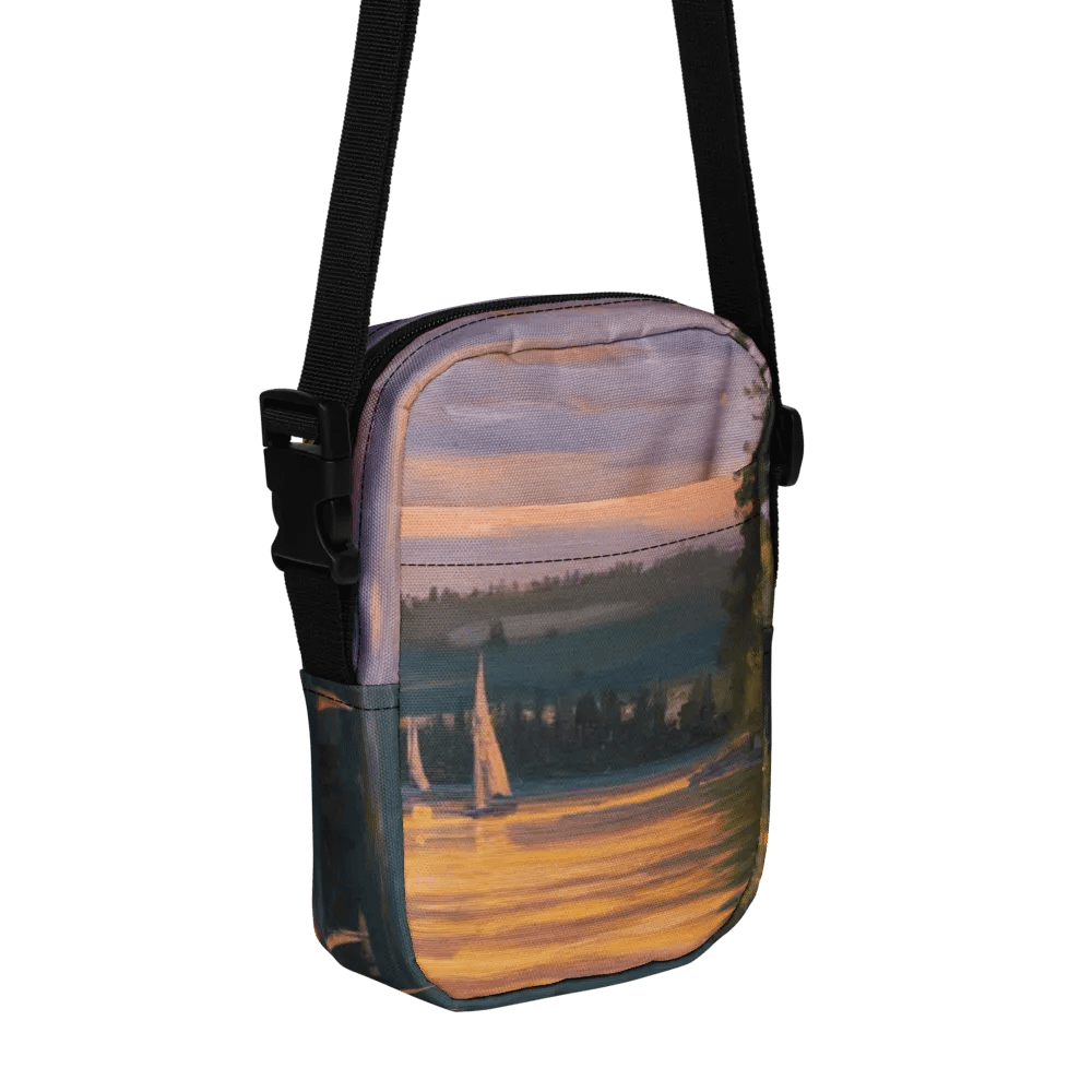 Sunset Lake Sailing, Utility Crossbody Bag product image (1)