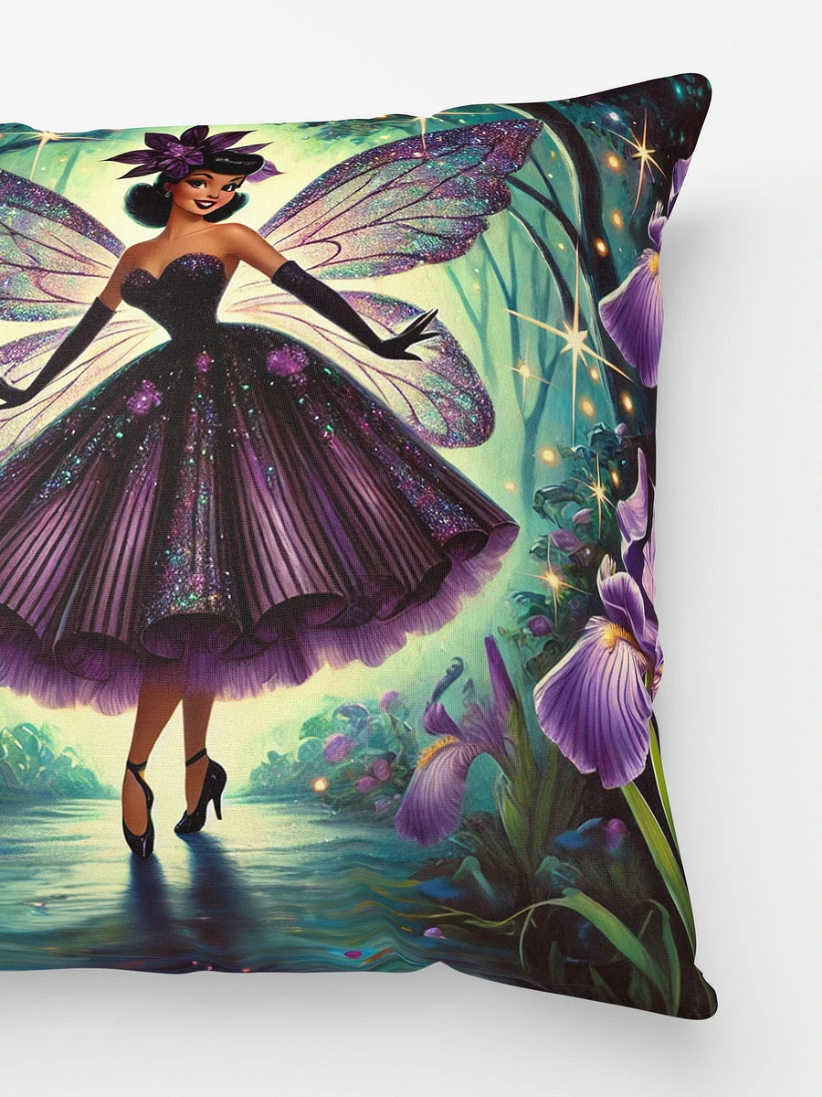 Purple Iris Fairy Enchanted Forest Pillow product image (3)