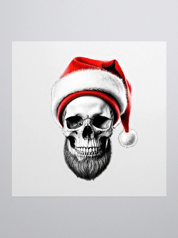 Santa Skull Kiss Cut Stickers product image (1)