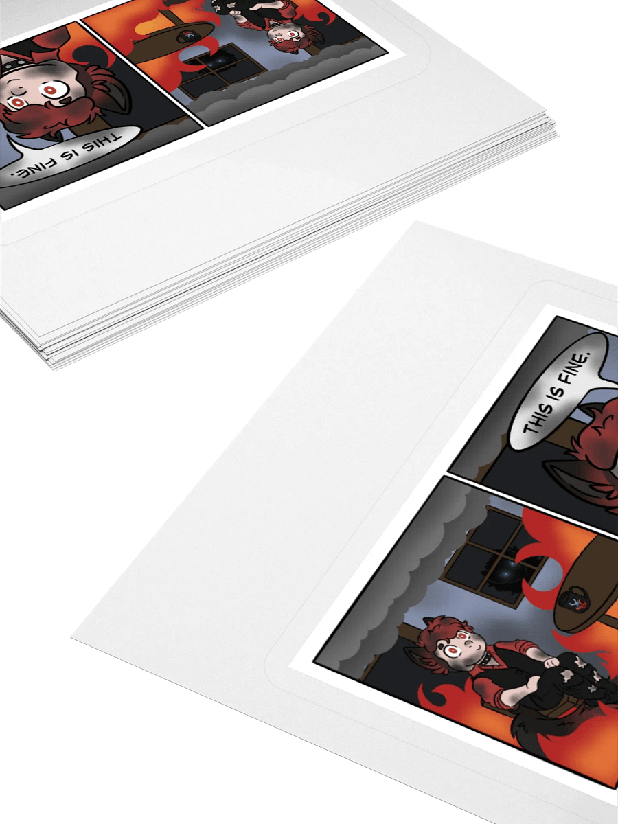 Kiss Cut Stickers - This Is Fine Meme product image (4)