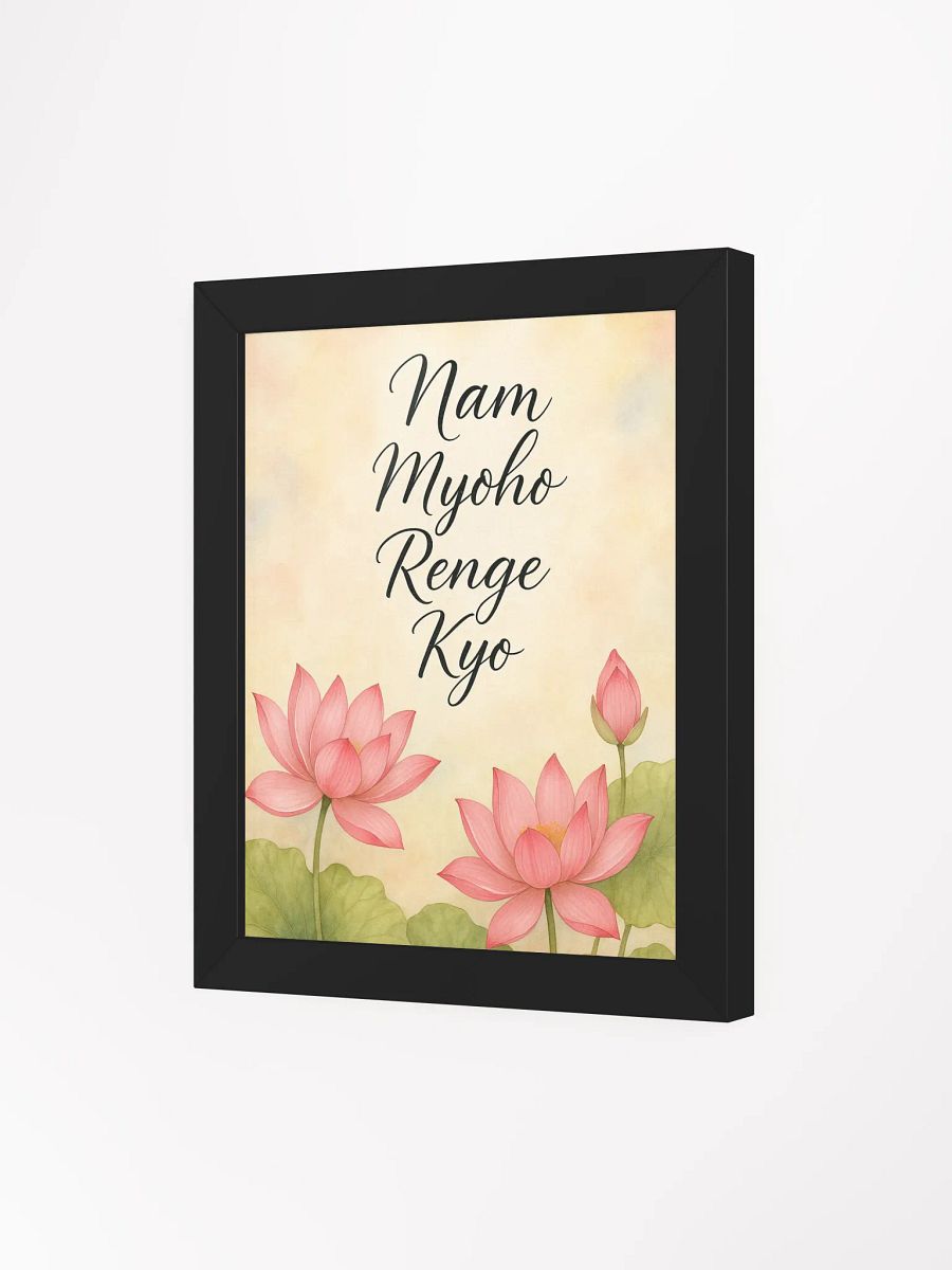 Nam Myoho Renge Kyo Framed Matte Poster product image (29)