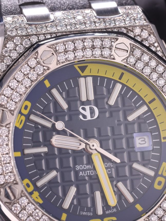 SD VVS Diamond Moissanite Fully Iced Out Watch product image (5)