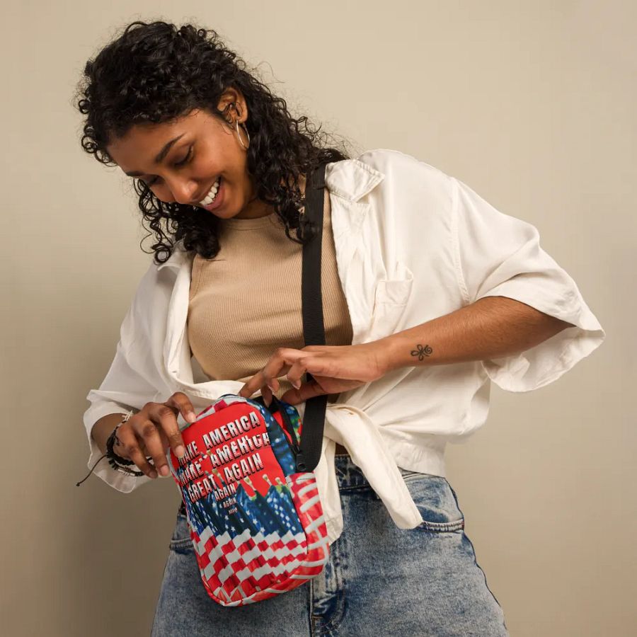 Trump Rally All-Over Crossbody Bag for Maga moms dads friends product image (12)