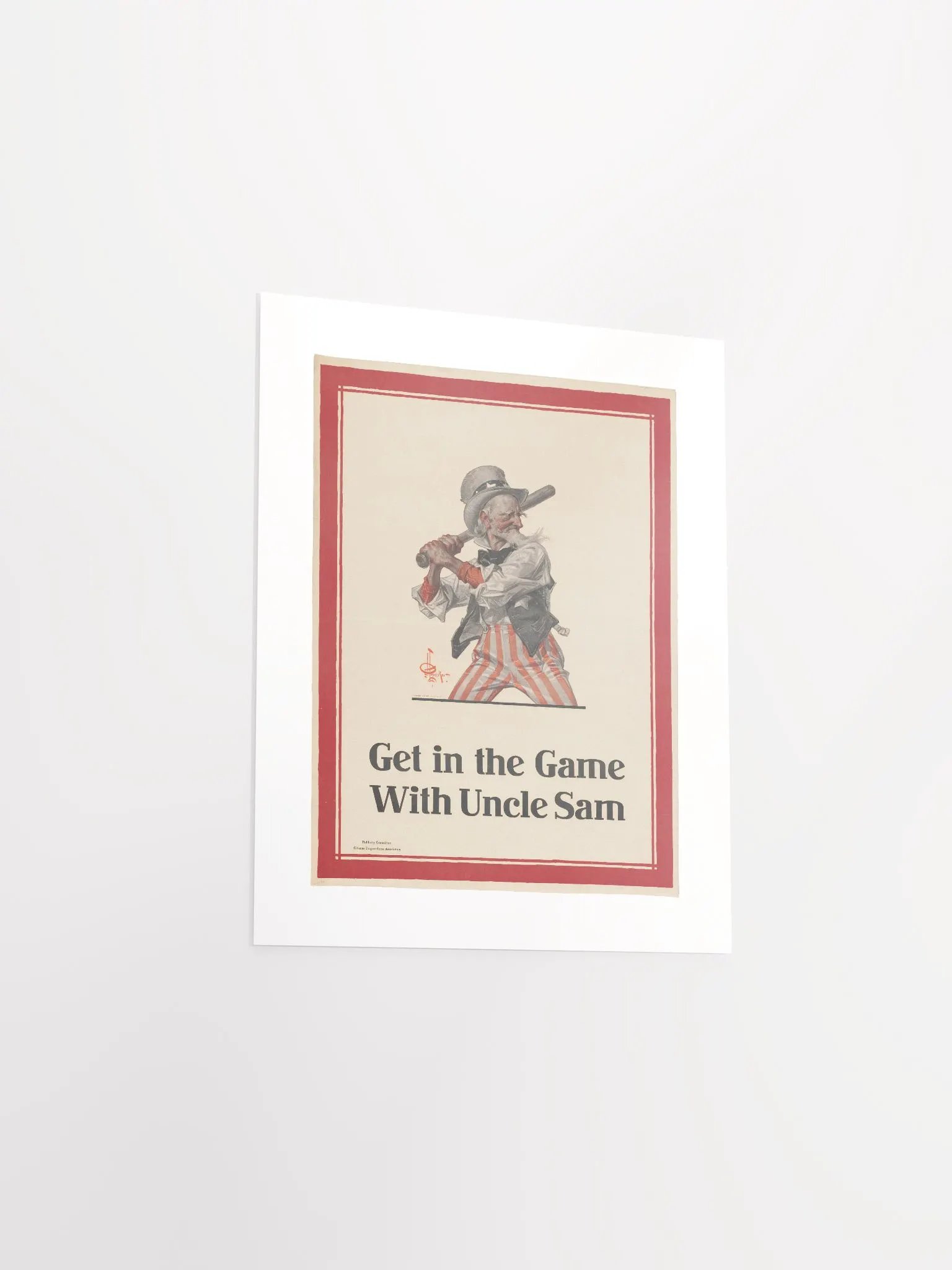 Get in the Game With Uncle Sam by J.C. Leyendecker (1917) - Print product image (3)
