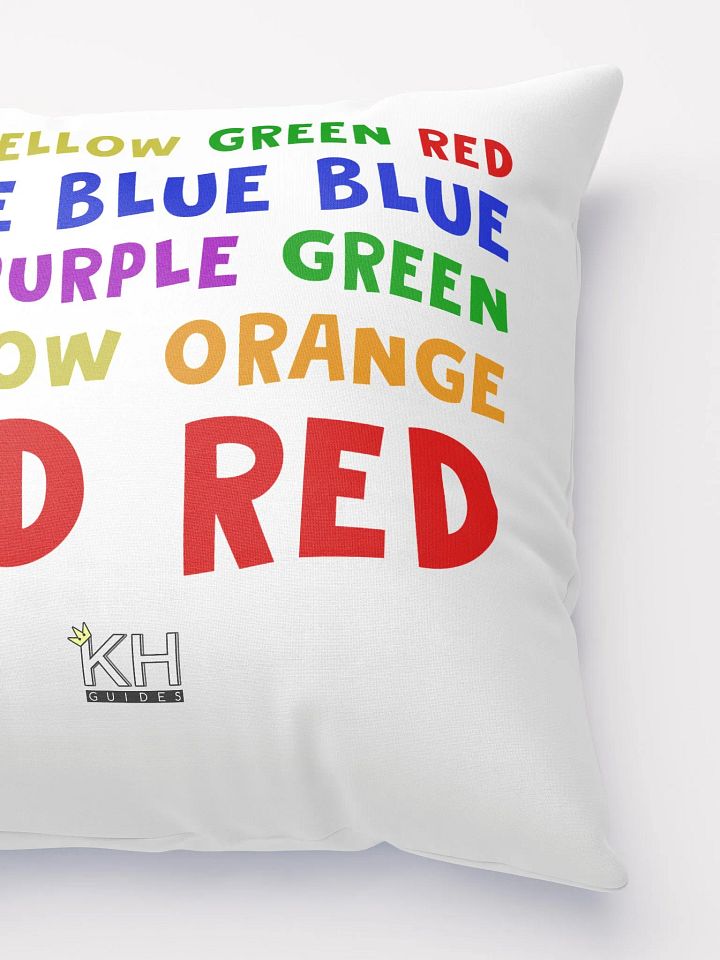 Color Song Throw Pillow with Lyrics product image (2)