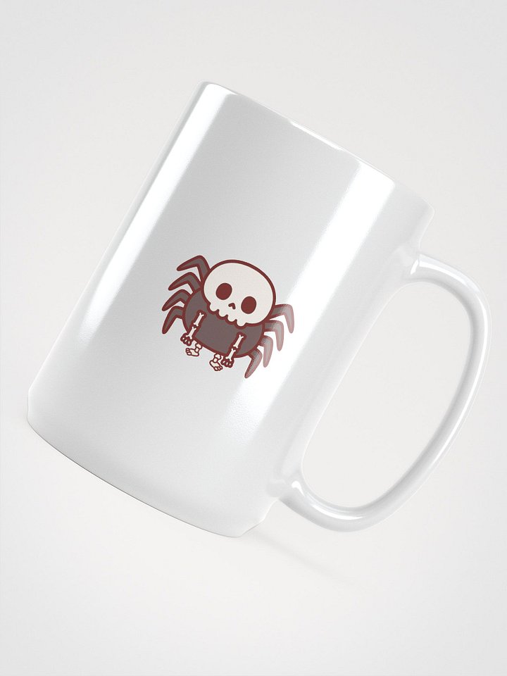 Skull Spider White Glossy Mug product image (2)