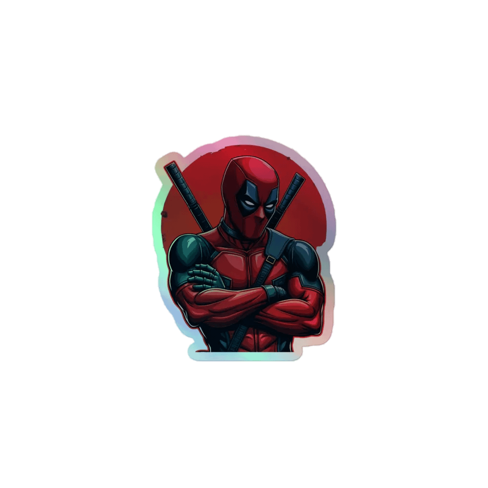 Deadpool Holographic Sticker Set product image (1)