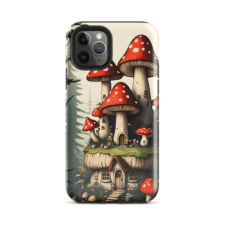 Tough Phone Case for iPhone® - Mushroom Fairy Villa product image (2)