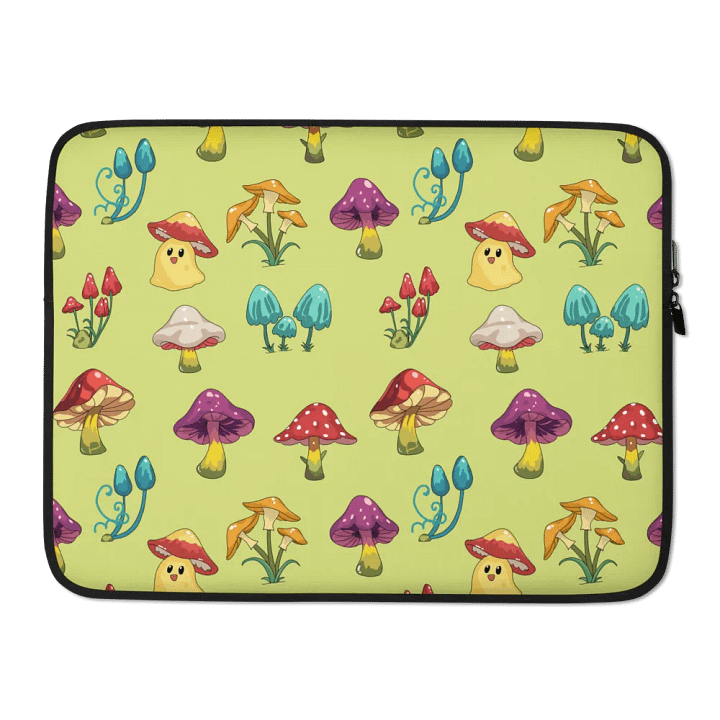 Whimsical Mushroom Laptop Sleeve product image (2)