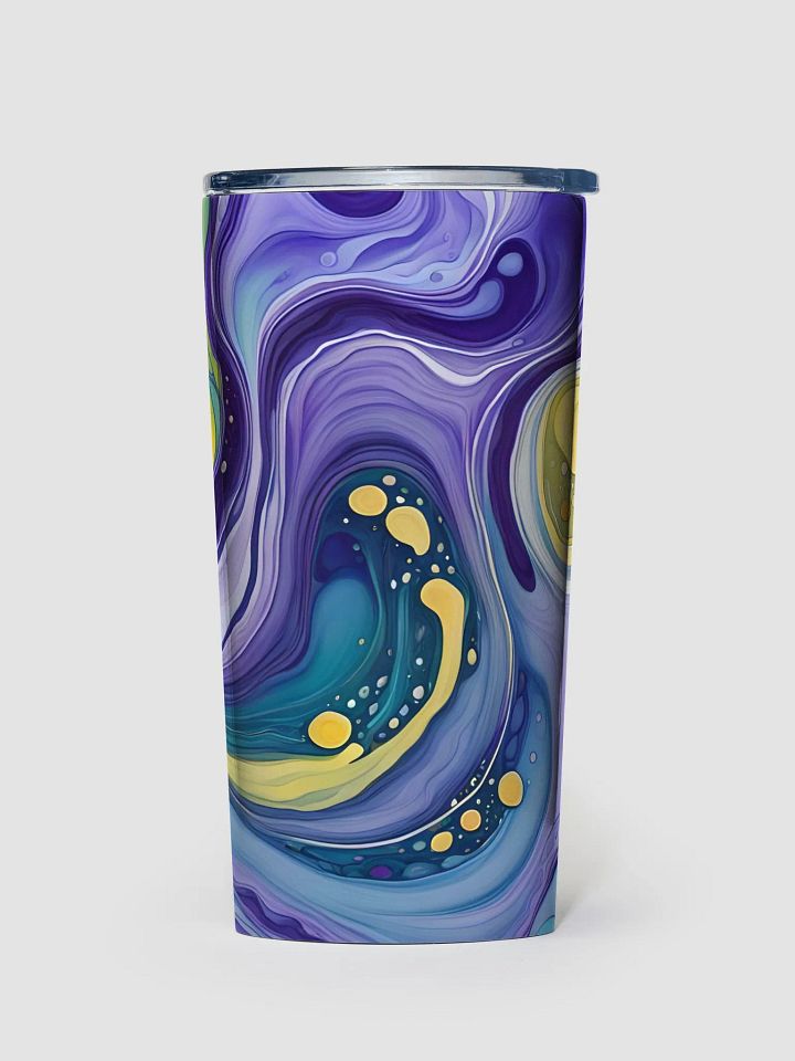 Cosmic Harmony Fluid Art Tumbler product image (1)