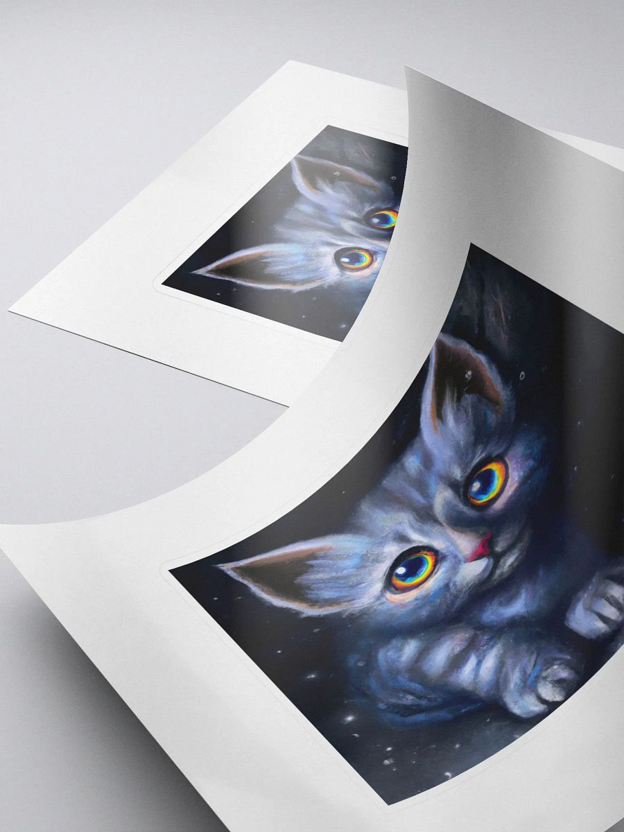 Cute Galactic Kitty Delta Sticker product image (4)