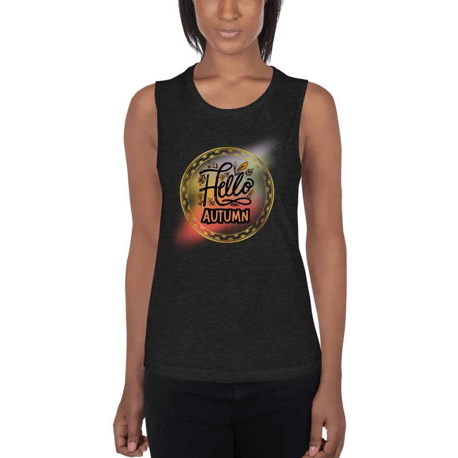 Hello Autumn- Soft Workout Tank for Her Streetwear Tank Top product image (1)