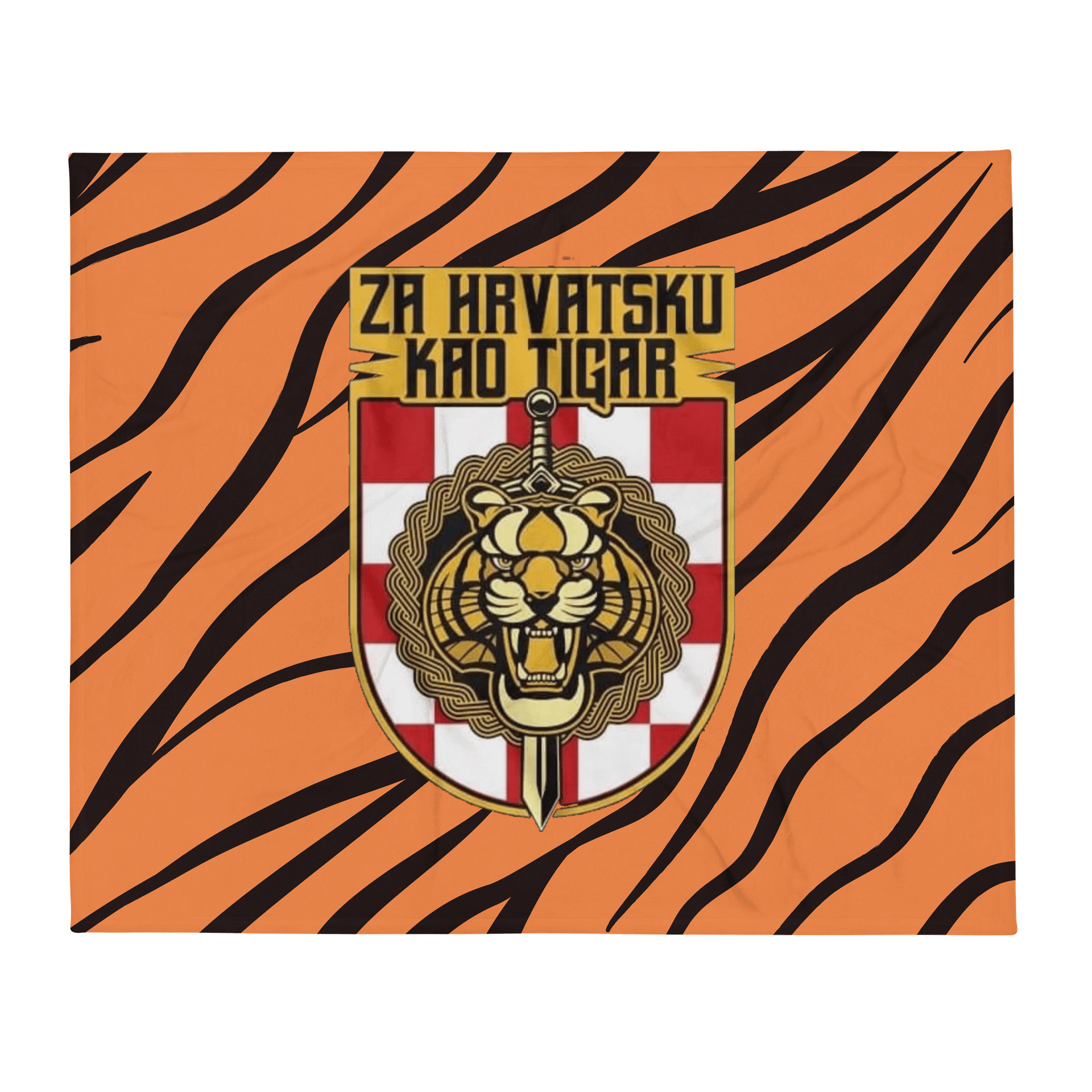 Cozy Patriot Throw Blanket Za Hrvatsku Kao Tigar product image (2)