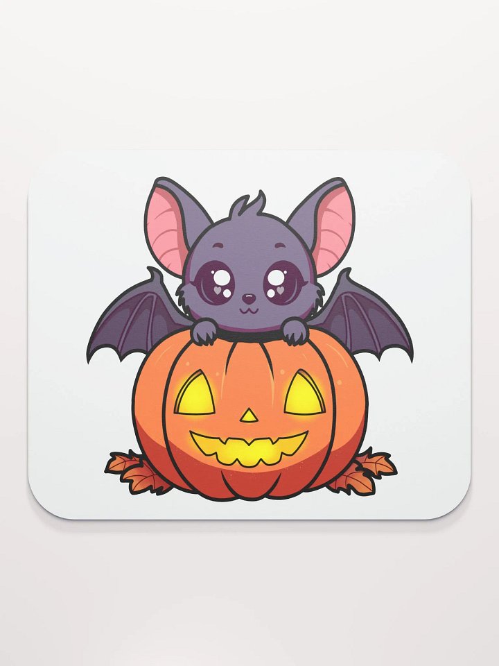 Festive Bat and Pumpkin Mouse Pad product image (2)