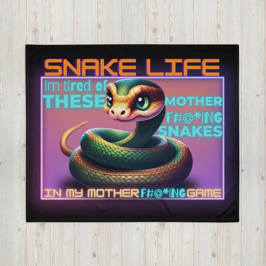 snake life blanket product image (16)