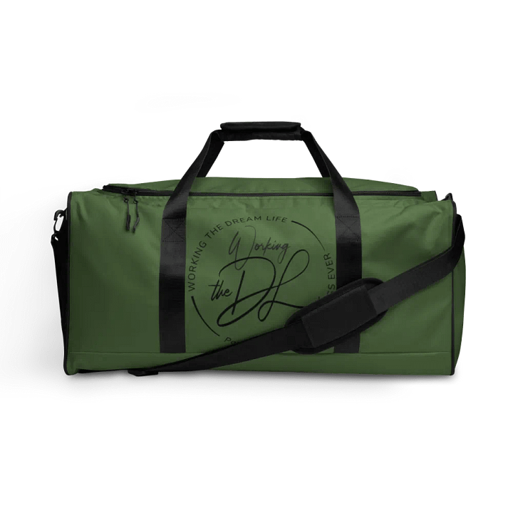 Green All-Over Print Duffle Bag – Working The Dream Life | Premium Travel & Work Lifestyle Statement product image (1)
