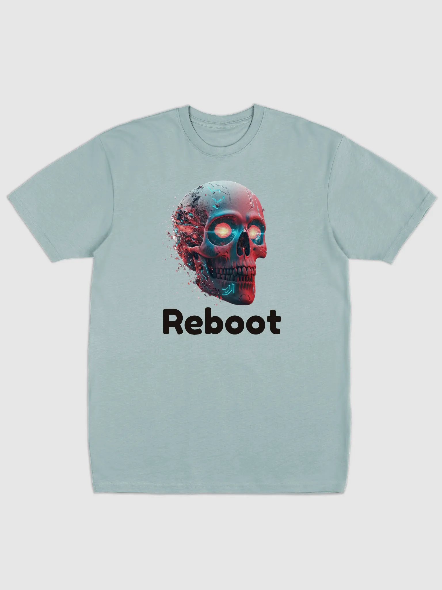 Glowing Reboot Skull Premium Tee product image (9)