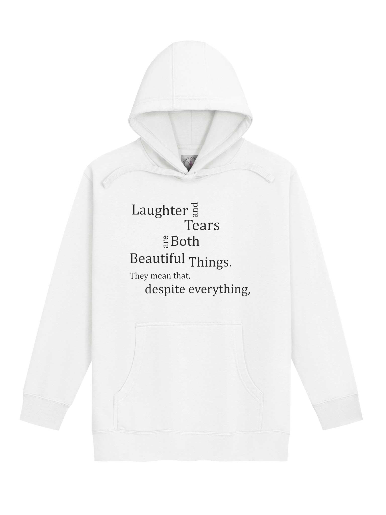 Life is Still Worth Living Hoodie - Black letters product image (2)