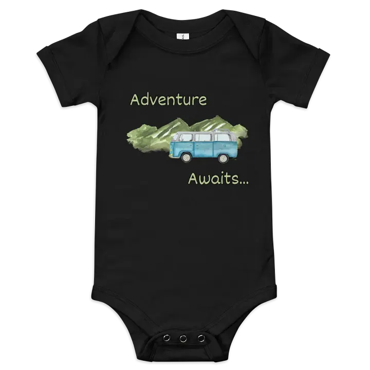 Adventure Awaits Camper Baby Bodysuit product image (1)