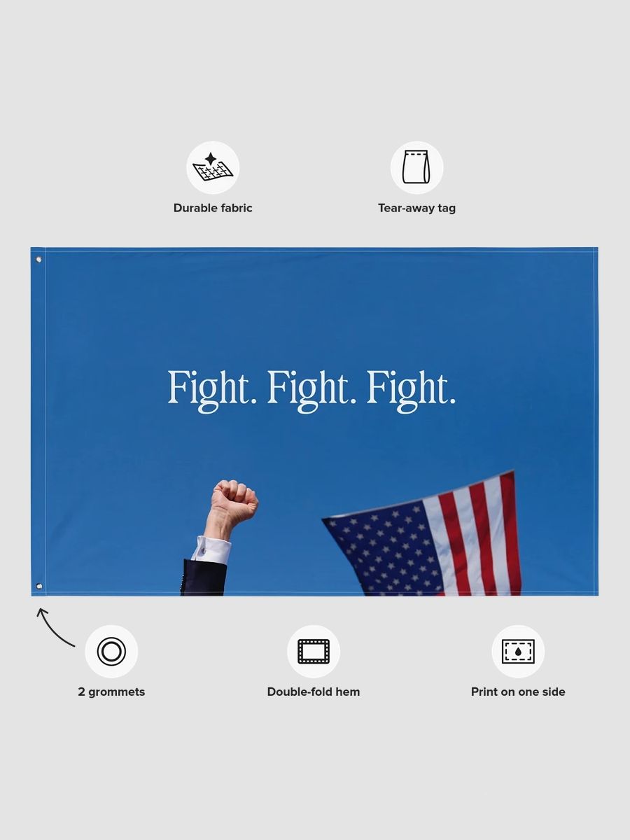 Fight. Fight. Fight. - Full-Sized Flag product image (5)
