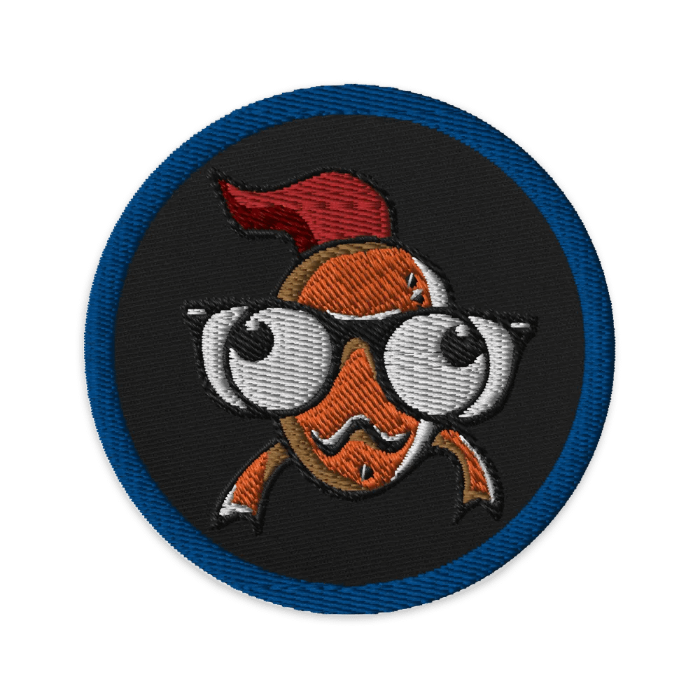 FEESH Logo Circle Patch [blue border] product image (1)