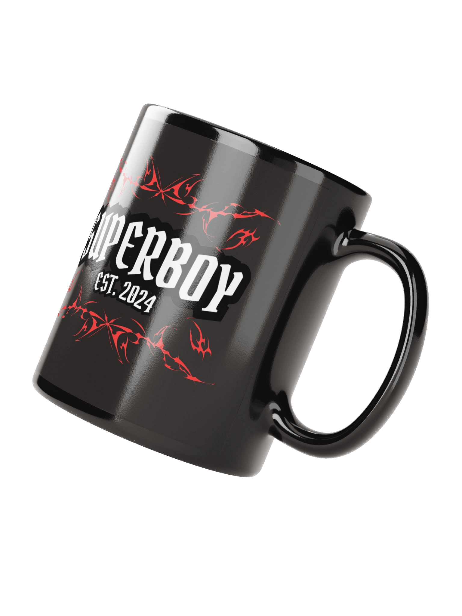 SUPERBOY EST. 2024 Black Coffee Mug product image (3)