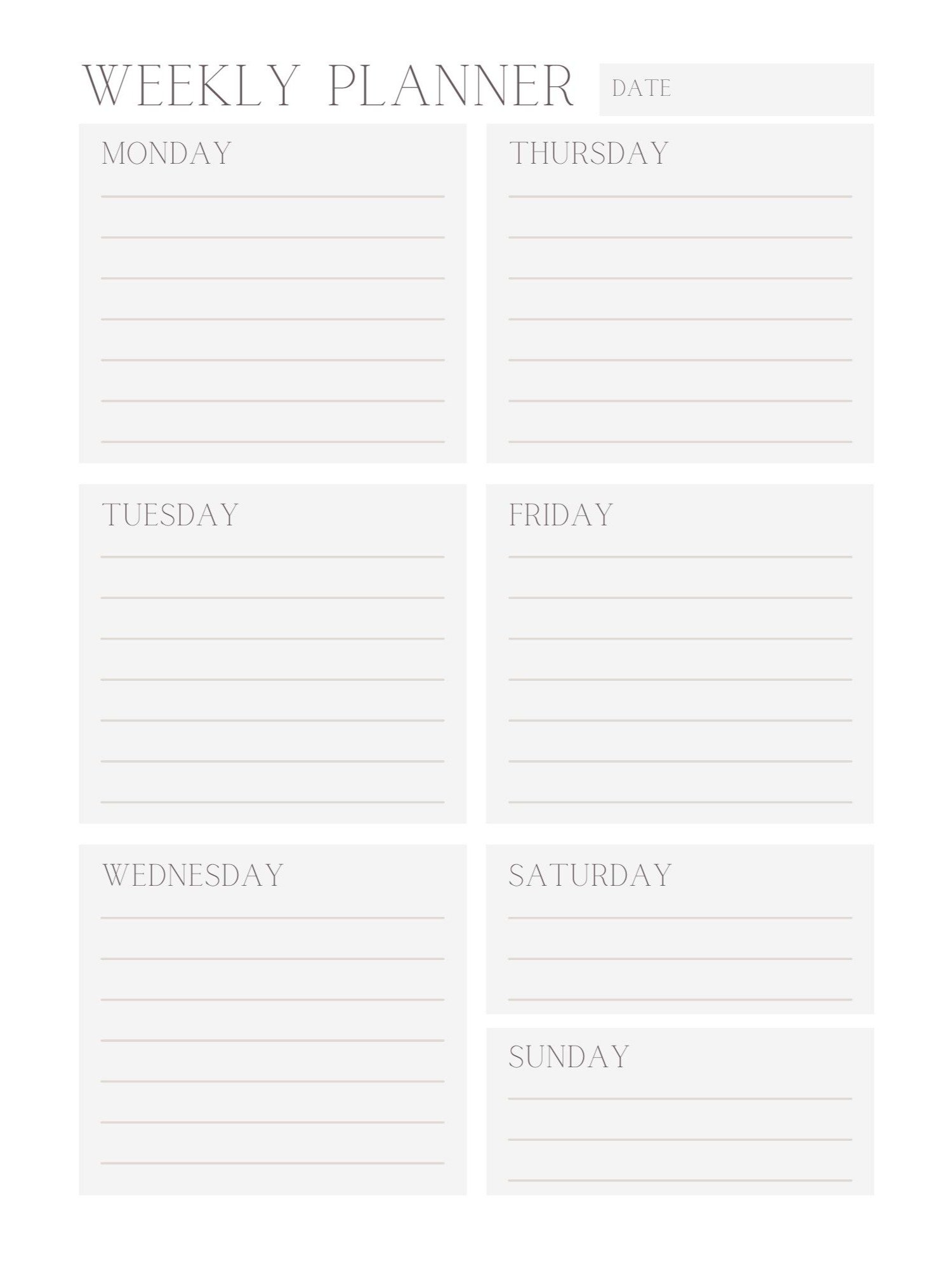 Minimalistic Digital Monthly Planner product image (10)