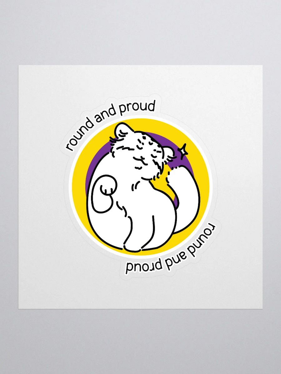 Round and Proud Manul Intersex Version - Sticker product image (2)