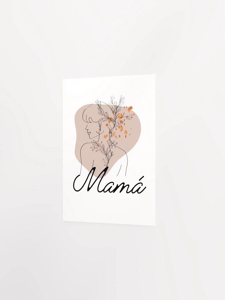 Boho Mother’s Day Mama Design LineArt paper poster product image (2)
