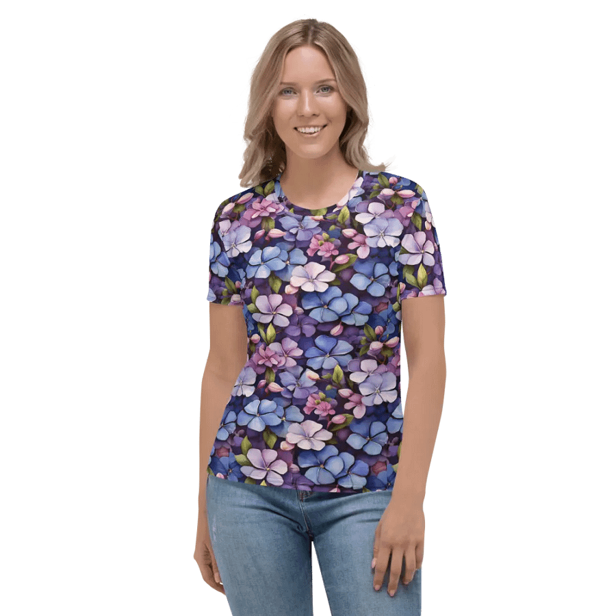 Floral Themed All Over Print T-shirt product image (2)