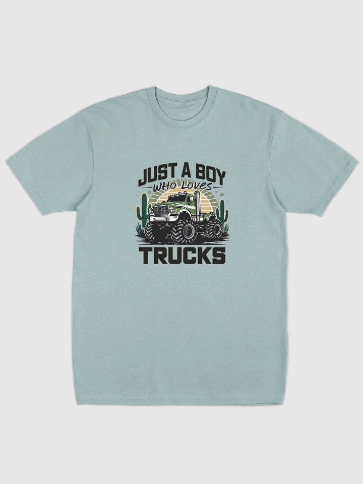 Just A Boy Who Loves Trucks Premium Tee product image (4)