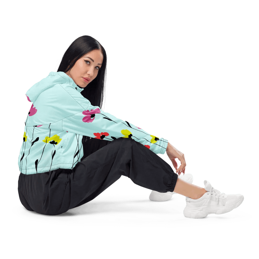 Floral Breeze Cropped Windbreaker product image (4)