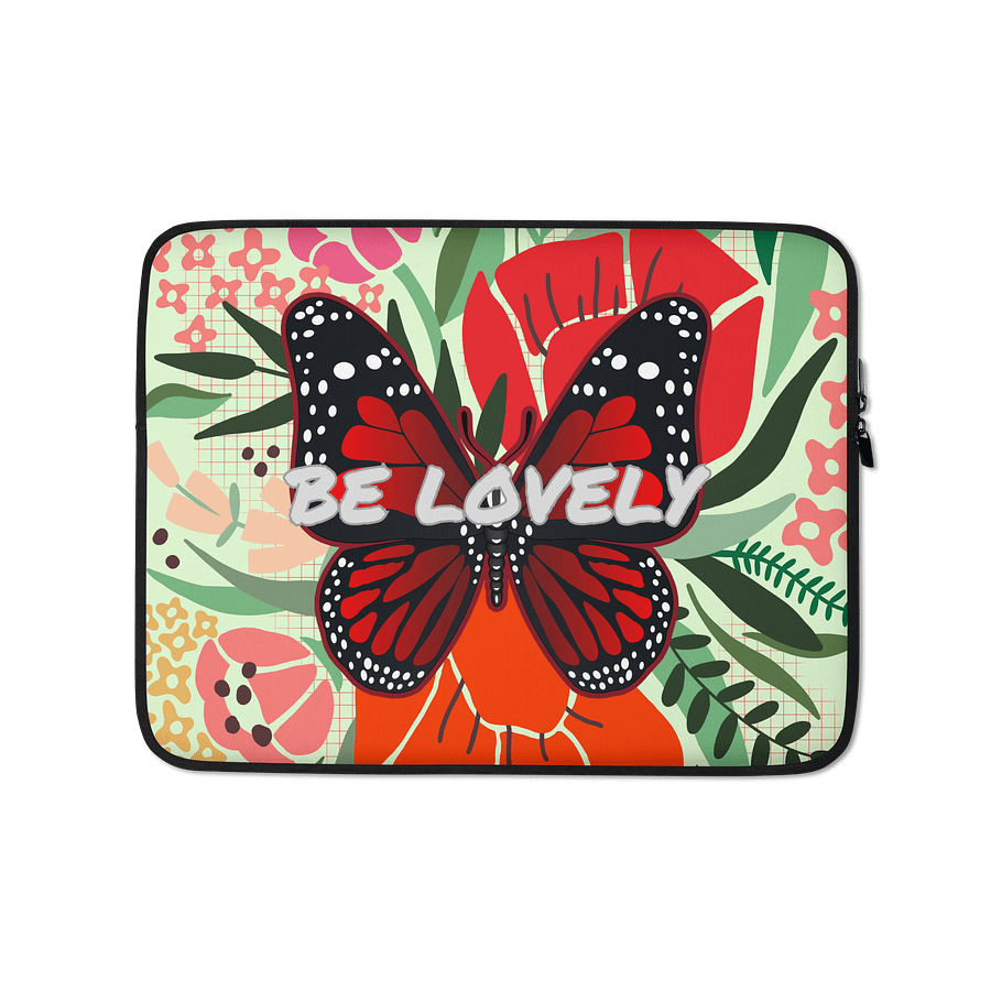 Be Lovely Butterfly Laptop Sleeve product image (1)