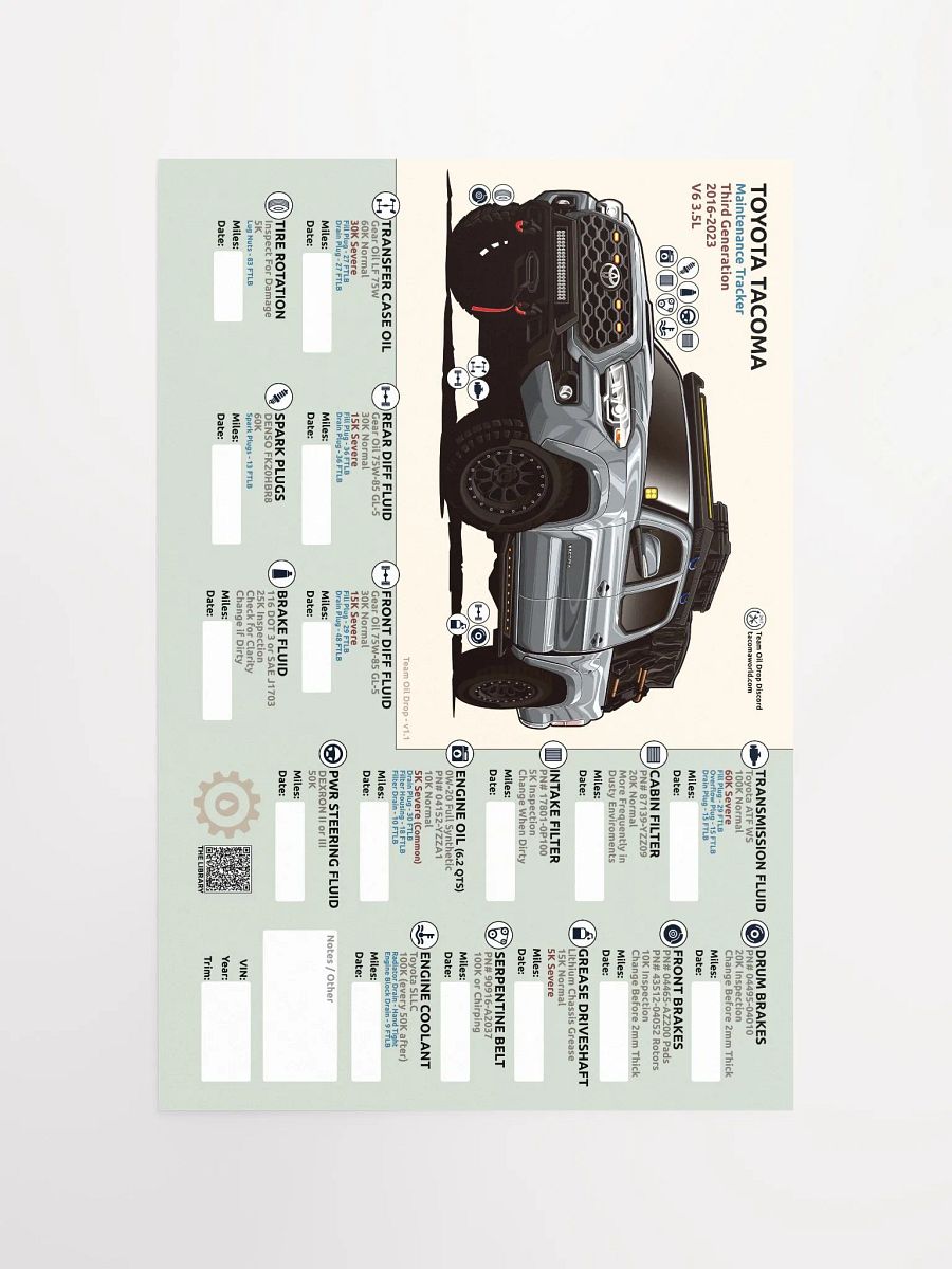 3rd Gen Maintenance Tracker v1.1 - Silver / Cement product image (5)