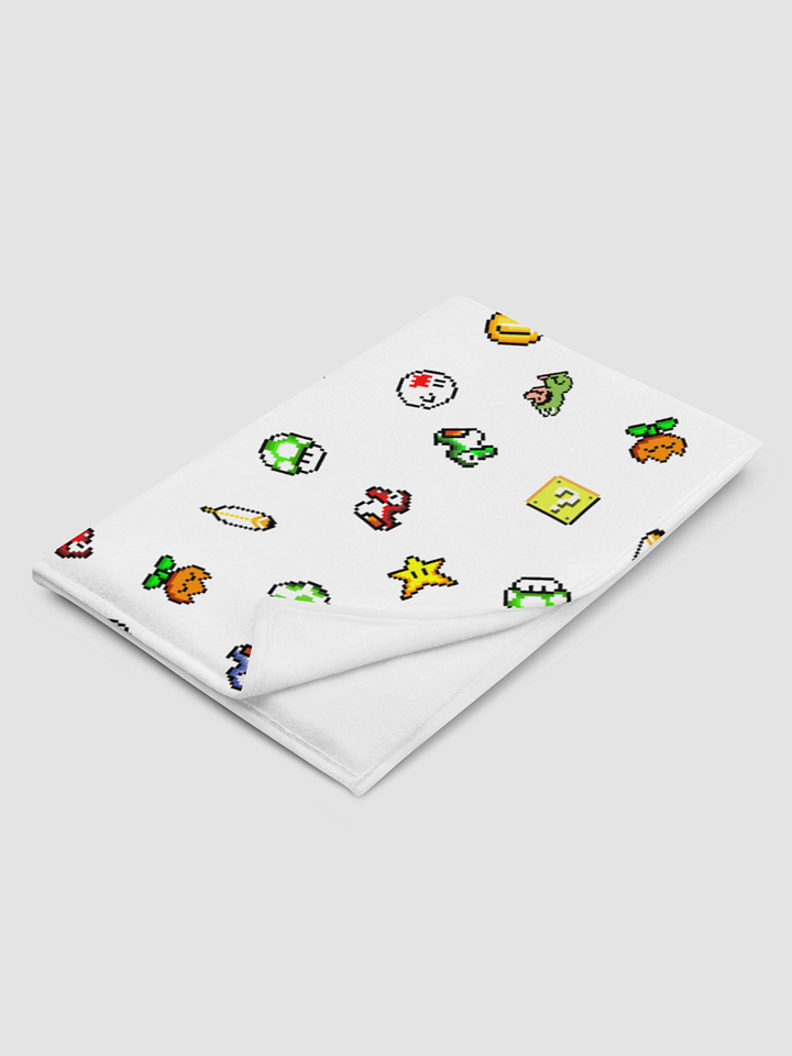All Over Pixel Mario Print Blanket product image (2)