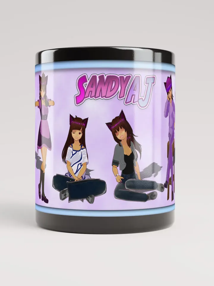 Cat Girls Black Glossy Mug by Mugz product image (2)