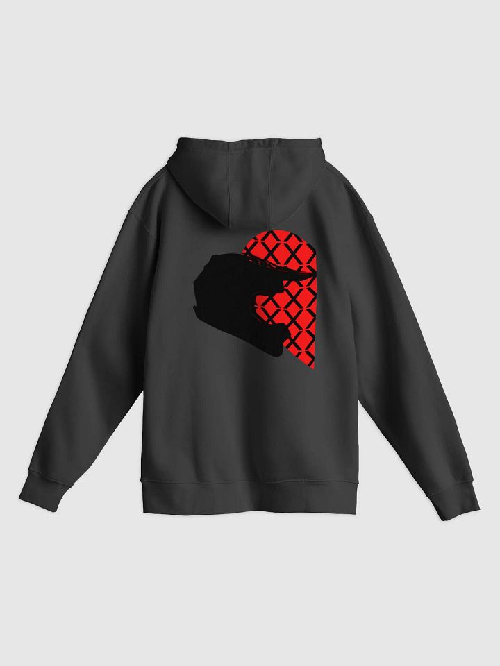 Valentine Matching Off-Road Helmet Heart Hoodie (Black-Left) product image (2)