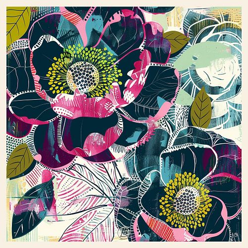 Can't get enough flowers. 
The Peonies in my garden are just about to bloom!

 #floralartwork #flowerarts