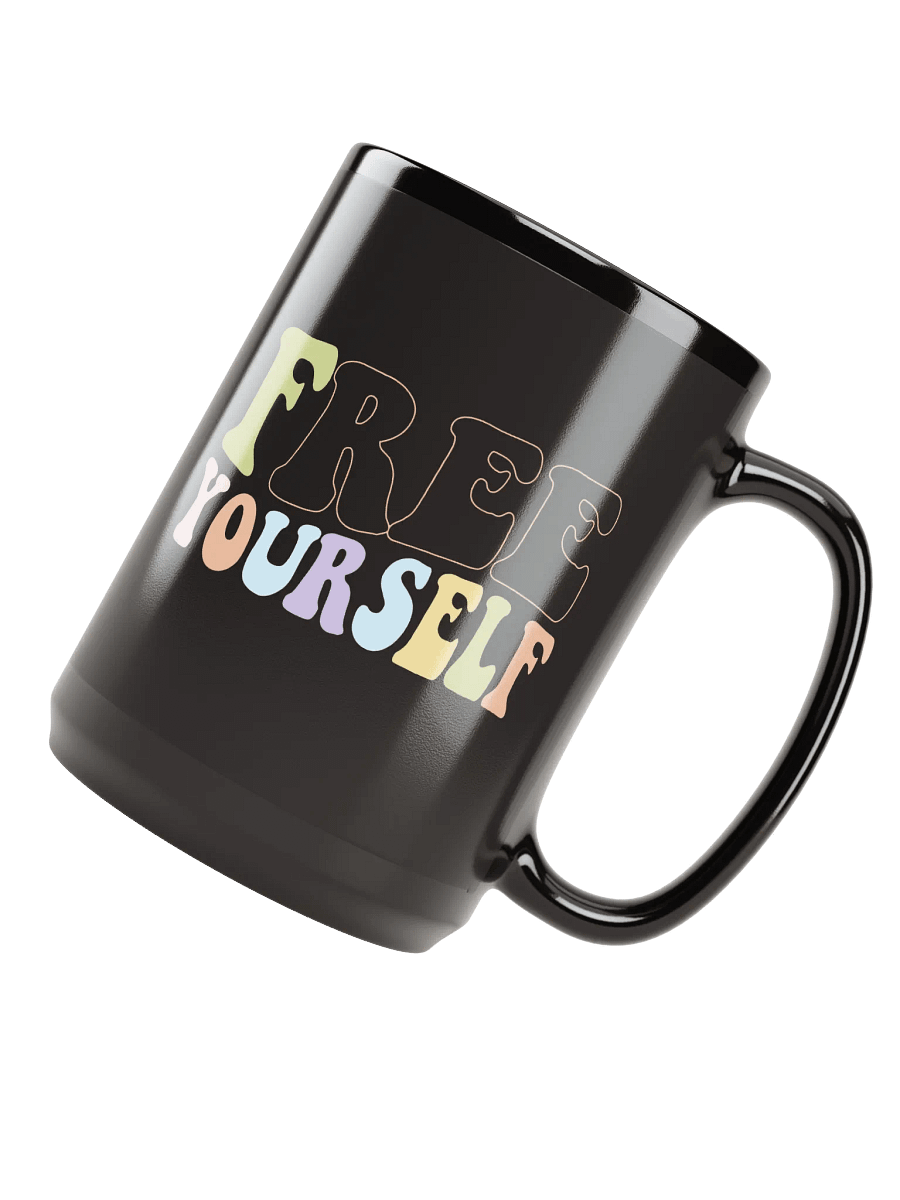 Free Yourself Large Black Mug product image (4)