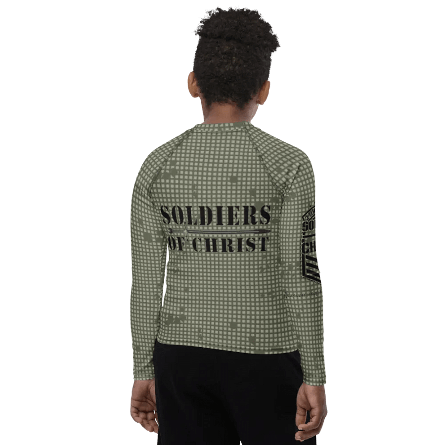 Faithful Camo: Youth Rash Guard - Desert Night Camo product image (9)